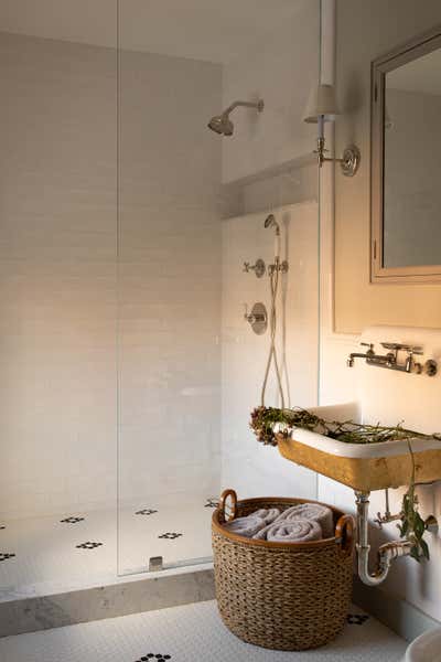  English Country Family Home Bathroom. Boston Backbay Brownstone by Jae Joo Designs.
