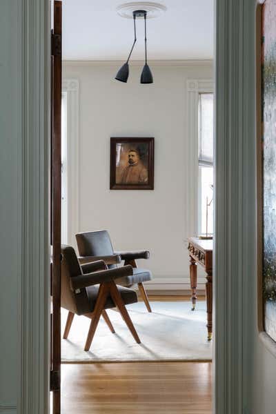  English Country Office and Study. Boston Backbay Brownstone by Jae Joo Designs.