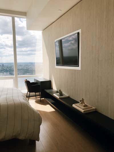  Mid-Century Modern Apartment Bedroom. Project HY by Elisa Baran LLC.
