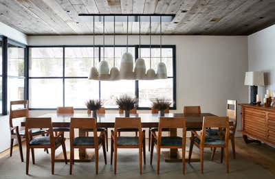  Contemporary Vacation Home Dining Room. Montana Ski House  by Shawn Henderson Interior Design.