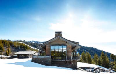  Contemporary Vacation Home Exterior. Montana Ski House  by Shawn Henderson Interior Design.