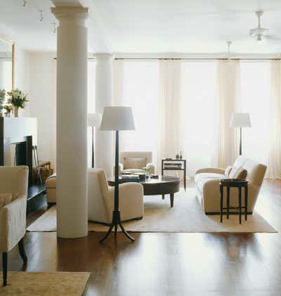  Minimalist Apartment Living Room. New York Loft by Kerry Joyce Associates, Inc..