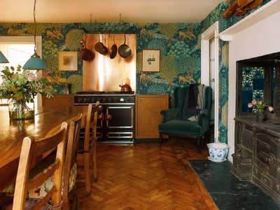  Arts and Crafts Family Home Kitchen. Historic Bloomsbury House by Rachel Chudley.