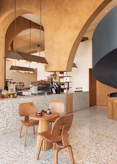  Restaurant Open Plan. Deco Temple by Azaz Architects.
