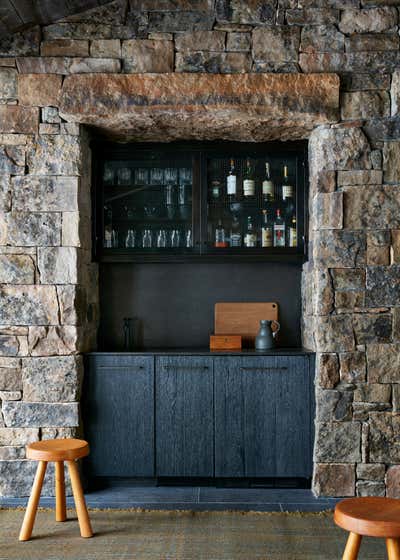  Contemporary Vacation Home Bar and Game Room. Montana Ski House  by Shawn Henderson Interior Design.
