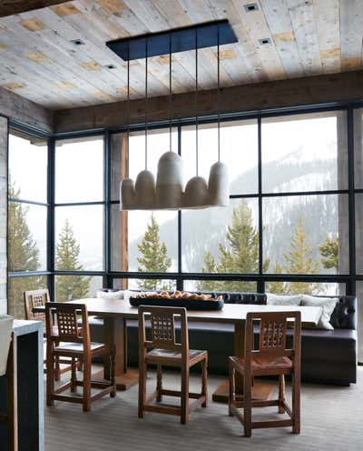  Contemporary Vacation Home Kitchen. Montana Ski House  by Shawn Henderson Interior Design.