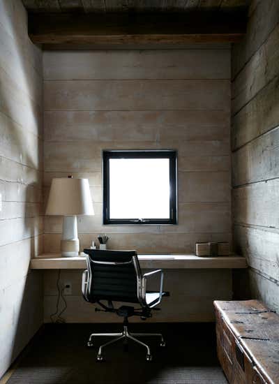  Contemporary Vacation Home Office and Study. Montana Ski House  by Shawn Henderson Interior Design.