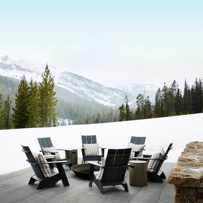  Contemporary Vacation Home Patio and Deck. Montana Ski House  by Shawn Henderson.