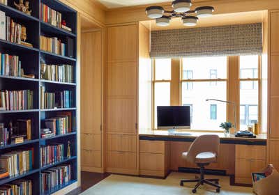  Contemporary Apartment Office and Study. Central Park West Duplex by Eve Robinson Associates.