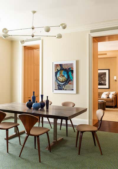  Contemporary Apartment Dining Room. Central Park West Duplex by Eve Robinson Associates.