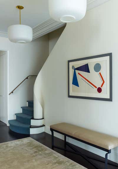  Contemporary Apartment Entry and Hall. Central Park West Duplex by Eve Robinson Associates.