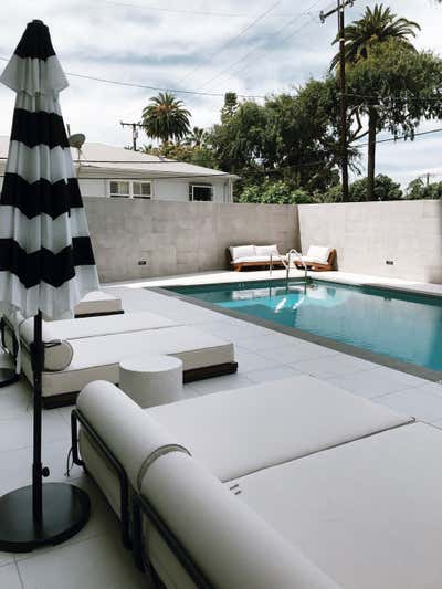 Modern Apartment Patio and Deck. Project Doheny by Elisa Baran LLC.