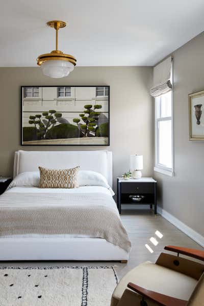  Mid-Century Modern Apartment Bedroom. Little Italy Duplex by GRISORO studio.