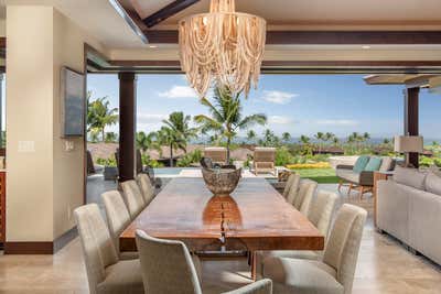  Mid-Century Modern Tropical Beach House Dining Room. Fresh Modernism by Willman Interiors / Gina Willman ASID.