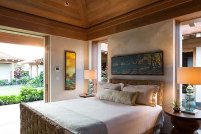 Tropical Beach House Bedroom. Outside In Please  by Willman Interiors / Gina Willman ASID.