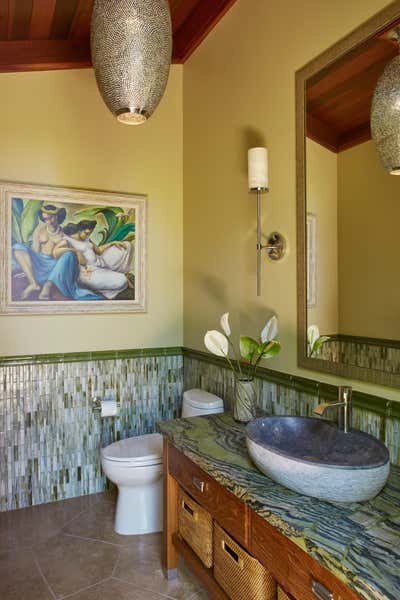  Tropical Vacation Home Bathroom. Royal Kanae by Willman Interiors / Gina Willman ASID.