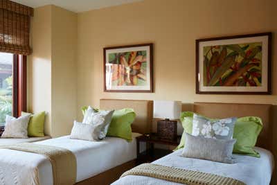  Transitional Vacation Home Bedroom. Royal Kanae by Willman Interiors / Gina Willman ASID.