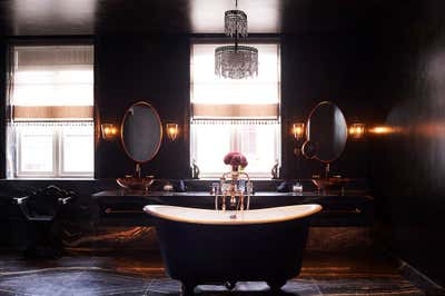  Maximalist Hotel Bathroom. Mandrake Hotel by Tala Fustok Studio.