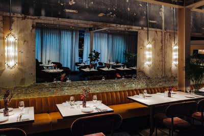 Contemporary Hotel Dining Room. Mandrake Hotel by Tala Fustok Studio.
