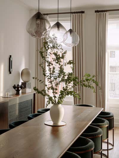  Transitional Apartment Dining Room. Palace Gate by Tala Fustok Studio.