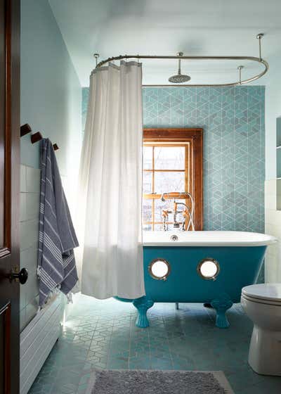  Transitional Victorian Family Home Bathroom. Brooklyn Townhouse by Frampton Co.