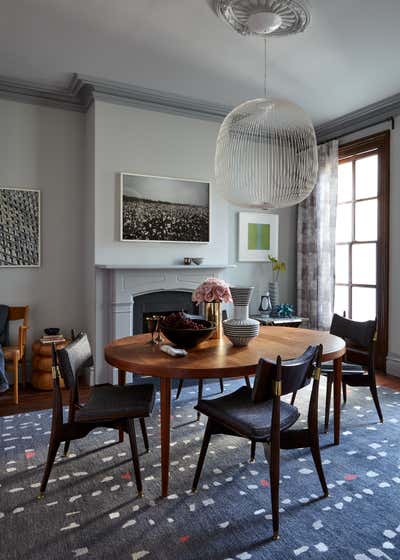  Contemporary Eclectic Family Home Dining Room. Brooklyn Townhouse by Frampton Co.