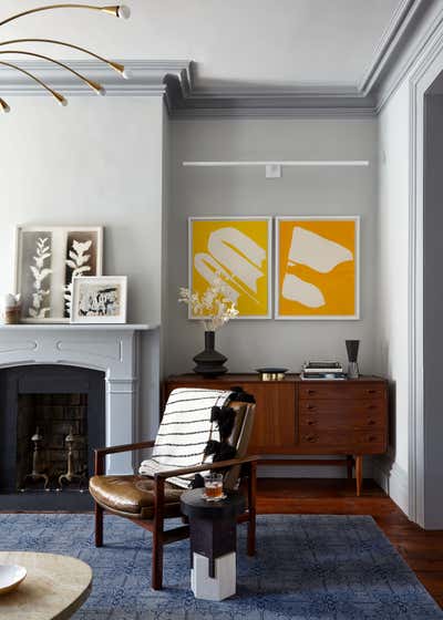  Transitional Family Home Living Room. Brooklyn Townhouse by Frampton Co.