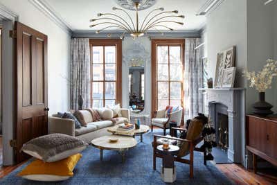  Transitional Family Home Living Room. Brooklyn Townhouse by Frampton Co.