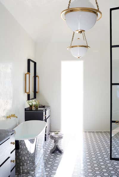  Transitional Family Home Bathroom. Refined Simplicity by Melanie Turner Interiors.