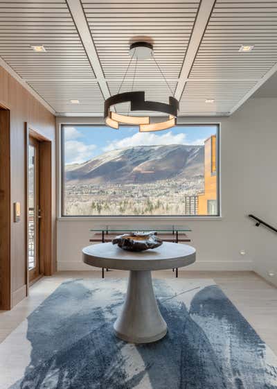 Mid-Century Modern Vacation Home Entry and Hall. Aspen One by Forum Phi.