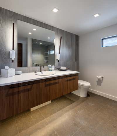 Mid-Century Modern Vacation Home Bathroom. Aspen One by Forum Phi.