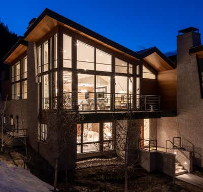  Mid-Century Modern Vacation Home Exterior. Aspen One by Forum Phi.