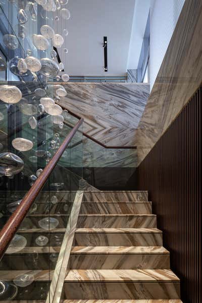 Contemporary Restaurant Entry and Hall. Marea NYC by Viktor Udzenija Architecture + Design.