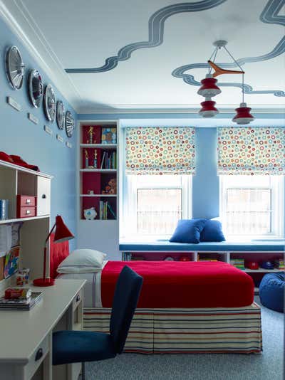 Eclectic Apartment Children's Room. Carnegie Hill Duplex by Mendelson Group.