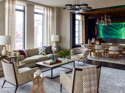  Eclectic Apartment Living Room. West Village by Mendelson Group.