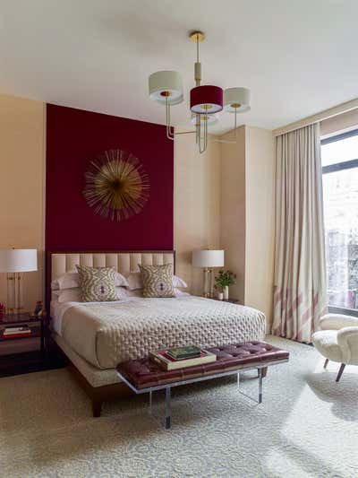  Mid-Century Modern Apartment Bedroom. West Village by Mendelson Group.