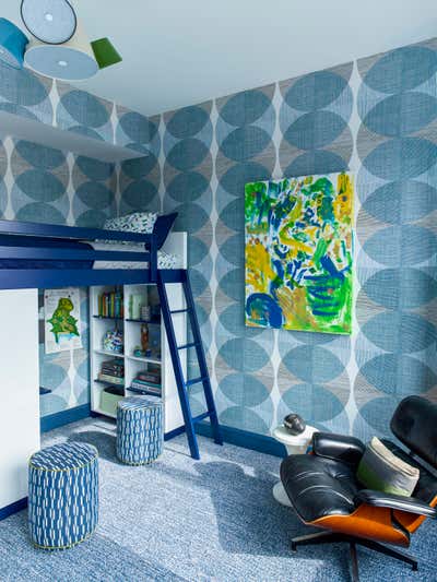 Mid-Century Modern Apartment Children's Room. West Village by Mendelson Group.