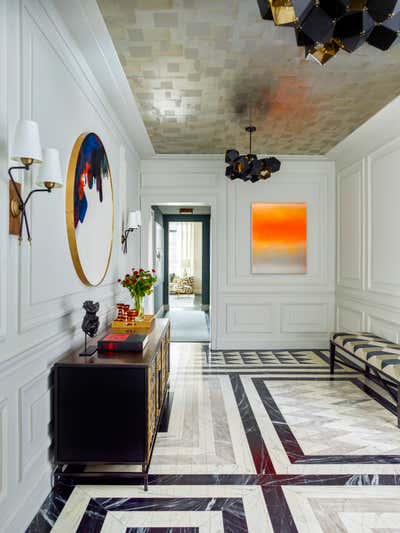  Eclectic Apartment Entry and Hall. West Village by Mendelson Group.