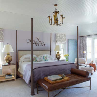  Beach Style Beach House Bedroom. Mecox Road New Build by Mendelson Group.