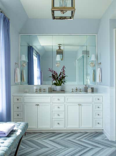  Beach Style Beach House Bathroom. Mecox Road New Build by Mendelson Group.