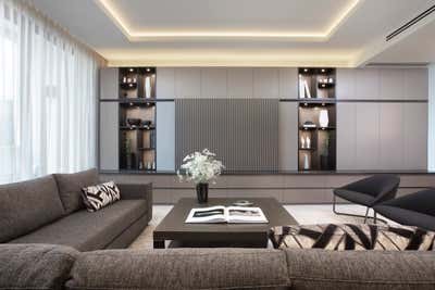 Minimalist Apartment Living Room. Gables Residence  by B+G Design Inc.