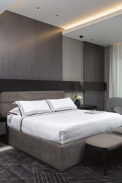  Modern Minimalist Apartment Bedroom. Gables Residence  by B+G Design Inc.