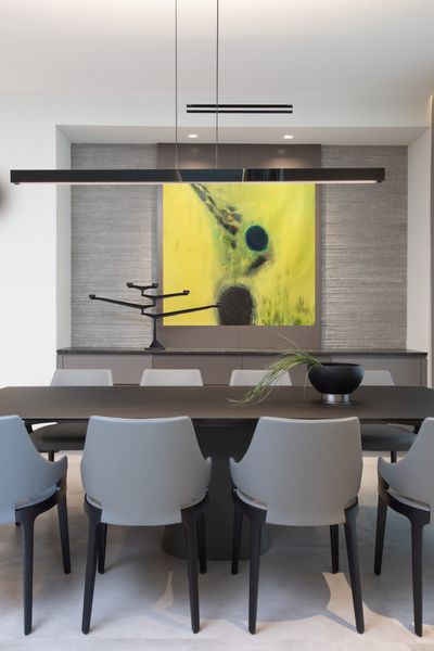  Modern Contemporary Apartment Dining Room. Gables Residence  by B+G Design Inc.