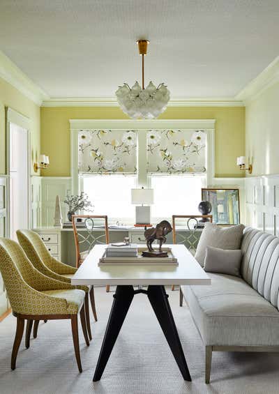  English Country Family Home Dining Room. Literary Retreat by Lisa Tharp Design.