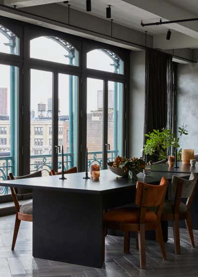 Art Deco Bachelor Pad Dining Room. SoHo Penthouse by Jesse Parris-Lamb.