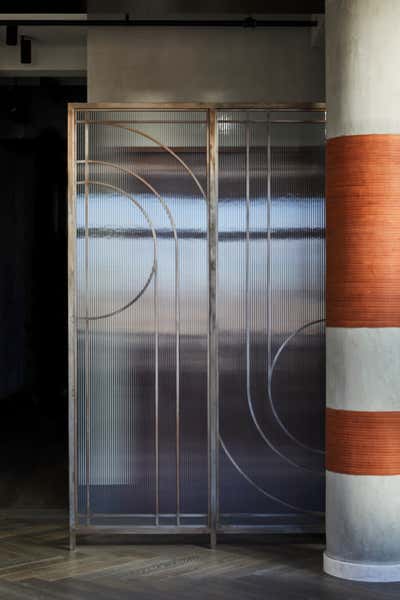  Art Deco Industrial Bachelor Pad Entry and Hall. SoHo Penthouse by Jesse Parris-Lamb.