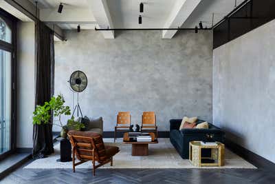 Art Deco Bachelor Pad Living Room. SoHo Penthouse by Jesse Parris-Lamb.