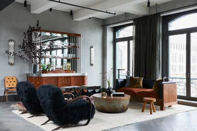  Industrial Living Room. SoHo Penthouse by Jesse Parris-Lamb.