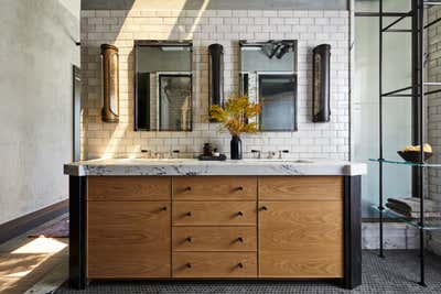  Art Deco Industrial Bachelor Pad Bathroom. SoHo Penthouse by Jesse Parris-Lamb.