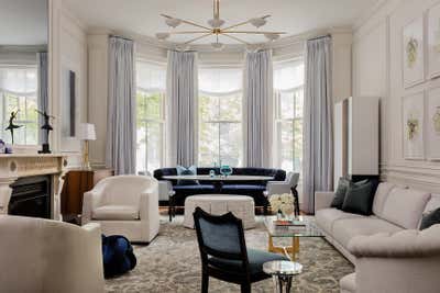  Traditional Apartment Living Room. Boston, Back Bay by Evolve Residential .